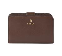 Furla Camelia M Portefeuille en cuir espresso avec bouton | 100 % cuir, 10 emplacements pour cartes, 14 x 9 x 3 cm, porte-monnaie extérieur, style décontracté pour femme