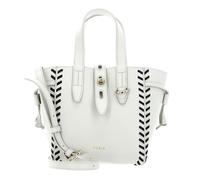 FURLA sac à épaule bandoulière Net Mini Tote Bag S Marshmallow + Nero