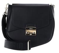 FURLA Sac à épaule bandoulière noir en cuir pour femme - Light Gold Crossbody Nero 248351