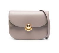 Furla, Femme, Sacs, Gris, Taille: ONE Size Sac bandoulière rond en cuir gris