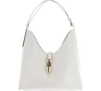 Furla Goccia Sac à bandoulière Cuir véritable 30 cm blanc