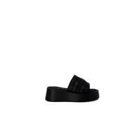 Furla - Sandale en cuir noir avec bandeau - Femme - Chaussures - Noir - Taille: 39 EU