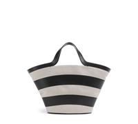 Furla Vortice S Sac à main beige,noir, cuir de veau finement grainé,toile, femme