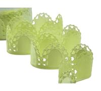 Furlanis - Coeur Porte Dragées, Tissu Italien - Vert Citron, 50 mm x 25 m