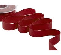 FURLANIS - Crêpe, Ruban Décoratif pour l'Emballage, Faveurs, Cadeaux, Tissu Italien - Amarante, 25 mm x 25 m