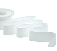 Furlanis - Éco-Taffetas, 100% Polyester Recyclé, Ruban Décoratif pour l'Emballage, Faveurs, Cadeaux, Tissu Italien - Blanc Naturel, 35 mm x 25 m