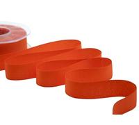 Furlanis - Éco-Taffetas, 100% Polyester Recyclé, Ruban Décoratif pour l'Emballage, Faveurs, Cadeaux, Tissu Italien - Orange, 25 mm x 25 m