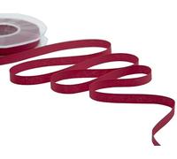 Furlanis - Éco-Taffetas, 100% Polyester Recyclé, Ruban Décoratif pour l'Emballage, Faveurs, Cadeaux, Tissu Italien - Amarante, 10 mm x 25 m