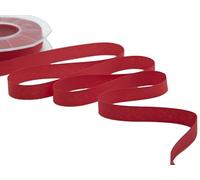Furlanis - Éco-Taffetas, 100% Polyester Recyclé, Ruban Décoratif pour l'Emballage, Faveurs, Cadeaux, Tissu Italien - Rouge, 15 mm x 25 m