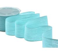 Furlanis - Giotto Avec Cuivre, Ruban Décoratif pour l'Emballage, Faveurs, Cadeaux, Tissu Italien - Aigue-marine, 60 mm x 20 m