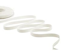 Furlanis - Gros Grain, Ruban Décoratif pour l'Emballage, Faveurs, Tissu Italien - Blanc Naturel, 10 mm x 20 m