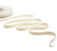 FURLANIS - Gros Grain, Ruban Décoratif pour l'Emballage, Faveurs, Tissu Italien - Ivoire, 10 mm x 20 m