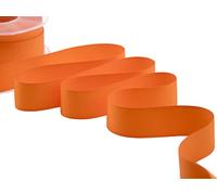 FURLANIS - Gros Grain, Ruban Décoratif pour l'Emballage, Faveurs, Tissu Italien - Orange, 30 mm x 20 m