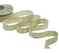 FURLANIS - Lin, Ruban Décoratif pour l'Emballage, Faveurs, Cadeaux, Tissu Italien - Vert Sauge, 30 mm x 15 m