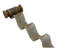 Furlanis - Mousseline Effet Soie, Ruban Décoratif pour l'Emballage, Faveurs, Tissu Italien - Cannelle, 40 mm x 25 m