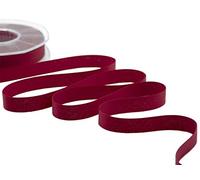 Furlanis - Polycoton, Ruban Décoratif pour l'Emballage, Faveurs, Tissu Italien - Amarante, 15 mm x 25 m