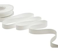 Furlanis - Polycoton, Ruban Décoratif pour l'Emballage, Faveurs, Tissu Italien - Blanc Naturel, 15 mm x 25 m