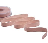 Furlanis - Polycoton, Ruban Décoratif pour l'Emballage, Faveurs, Tissu Italien - Poudre Foncée, 15 mm x 25 m