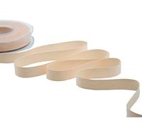 Furlanis - Polycoton, Ruban Décoratif pour l'Emballage, Faveurs, Tissu Italien - Rose Abricot Clair, 15 mm x 25 m