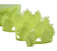 FURLANIS - Ruban Decoratif Ariel Porte Dragées, Faveurs de Mariage et Paquets, Tissu Italien - Vert Citron, 55 mm x 25 m