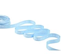 Furlanis - Ruban Double Satin Impression Mon Baptême, Tissu Italien - Bleu clair, 16 mm x 10 m