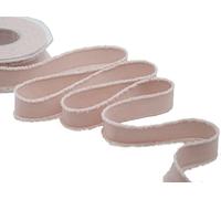 Furlanis - Ruban Effiloché, Ruban Décoratif pour l'Emballage, Faveurs, Cadeaux, Tissu Italien - Poudre Foncée, 23 mm x 15