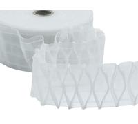 FURLANIS Ruban fronceur Transparent, 80mm x 50m