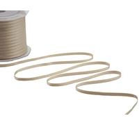Furlanis - Ruban Satin Double Face, Tissu Italien - Beige, 3 mm x 100 m