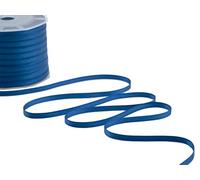 FURLANIS - Ruban Satin Double Face, Tissu Italien - Bleu Ardoise, 6 mm x 100 m