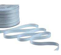 Furlanis - Ruban Satin Double Face, Tissu Italien - Bleu Ciel, 10 mm x 25 m