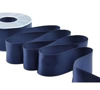 Furlanis - Ruban Satin Double Face, Tissu Italien - Bleu Nuit, 48 mm x 25 m
