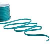 Furlanis - Ruban Satin Double Face, Tissu Italien - Bleu Sarcelle, 6 mm x 100 m