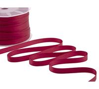 Furlanis - Ruban Satin Double Face, Tissu Italien - Bordeaux, 10 mm x 100 m