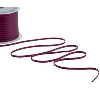 Furlanis - Ruban Satin Double Face, Tissu Italien - Bordeaux Foncé, 3 mm x 100 m