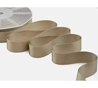 Furlanis - Ruban Satin Double Face, Tissu Italien - Cannelle, 25 mm x 25 m