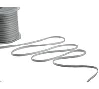 Furlanis - Ruban Satin Double Face, Tissu Italien - Gris Perle, 3 mm x 100 m