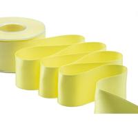 FURLANIS - Ruban Satin Double Face, Tissu Italien - Jaune, 48 mm x 25 m
