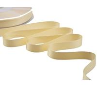 Furlanis - Ruban Satin Double Face, Tissu Italien - Jaune Or, 16 mm x 25 m