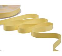 FURLANIS - Ruban Satin Double Face, Tissu Italien - Jaune Safran, 16 mm x 50 m