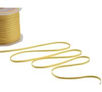 Furlanis - Ruban Satin Double Face, Tissu Italien - Jaune Safran, 3 mm x 50 m