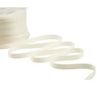 Furlanis - Ruban Satin Double Face, Tissu Italien - Lait, 10 mm x 25 m, Latte