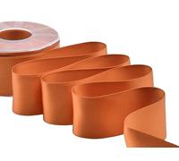 FURLANIS - Ruban Satin Double Face, Tissu Italien - Orange Foncé, 48 mm x 25 m