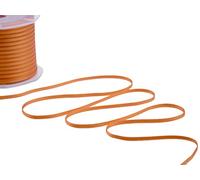 Furlanis - Ruban Satin Double Face, Tissu Italien - Orange Pêche, 3 mm x 50 m