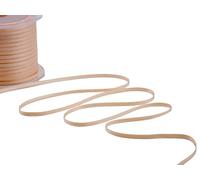 Furlanis - Ruban Satin Double Face, Tissu Italien - Rose Abricot Clair, 3 mm x 50 m