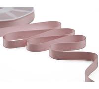 Furlanis - Ruban Satin Double Face, Tissu Italien - Rose Ancien, 16 mm x 50 m