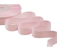 Furlanis - Ruban Satin Double Face, Tissu Italien - Rose Bébé, 25 mm x 25 m