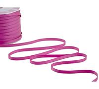 Furlanis - Ruban Satin Double Face, Tissu Italien - Rose Pivoine, 6 mm x 100 m