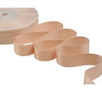 Furlanis - Ruban Satin Double Face, Tissu Italien - Rose Saumon, 25 mm x 25 m