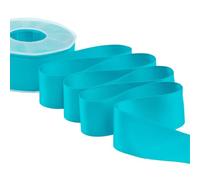 Furlanis - Ruban Satin Double Face, Tissu Italien - Turquoise, 40 mm x 25 m