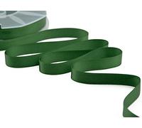 Furlanis - Ruban Satin Double Face, Tissu Italien - Vert Anglais, 16 mm x 50 m